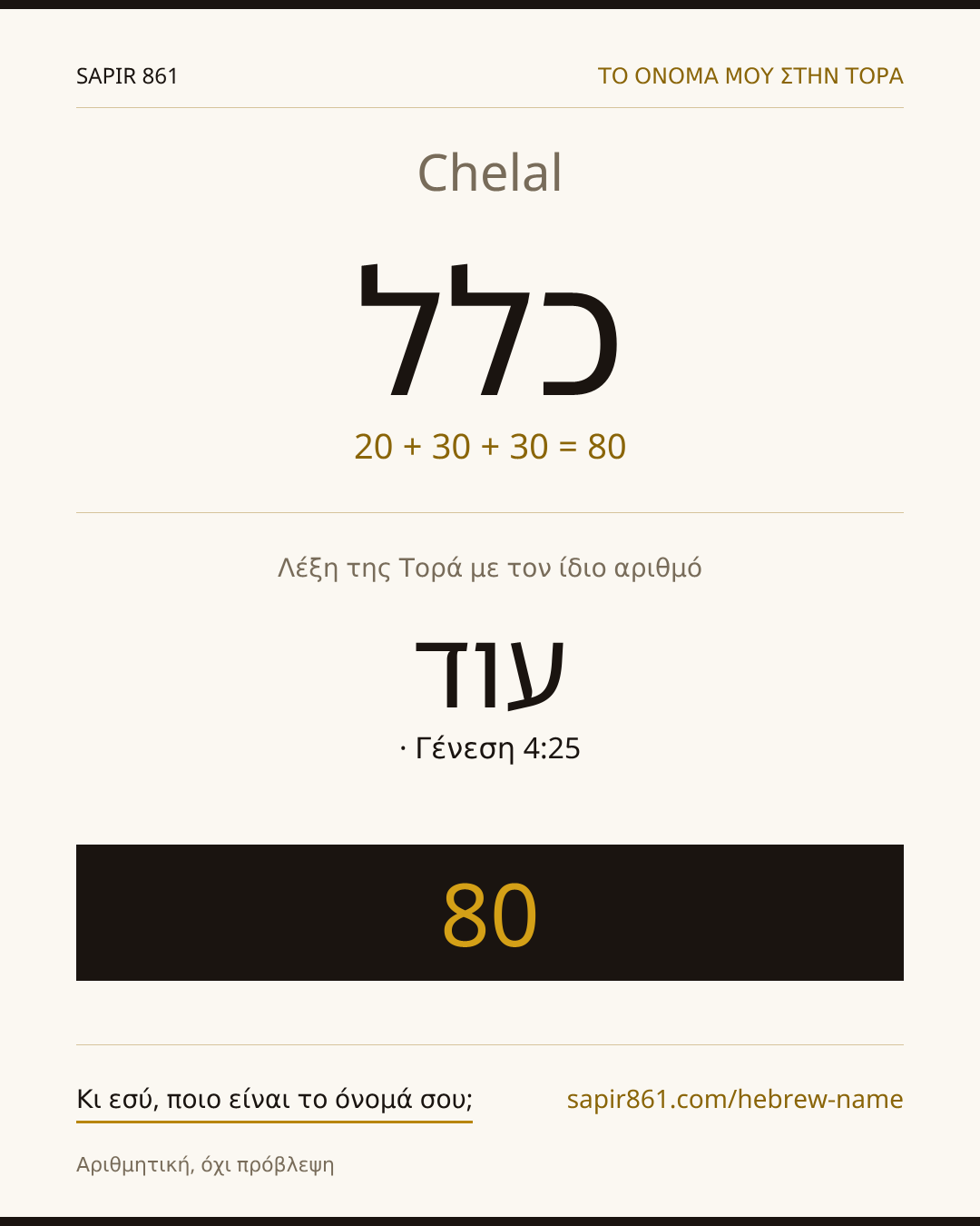 Chelal — כלל
