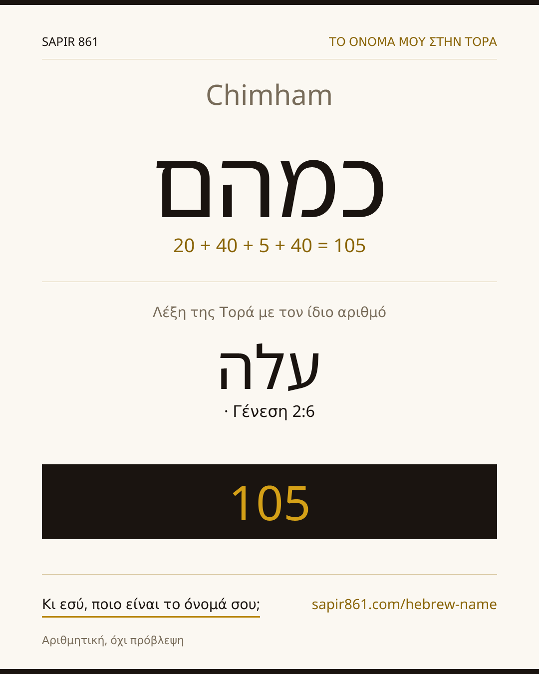 Chimham — כמהם