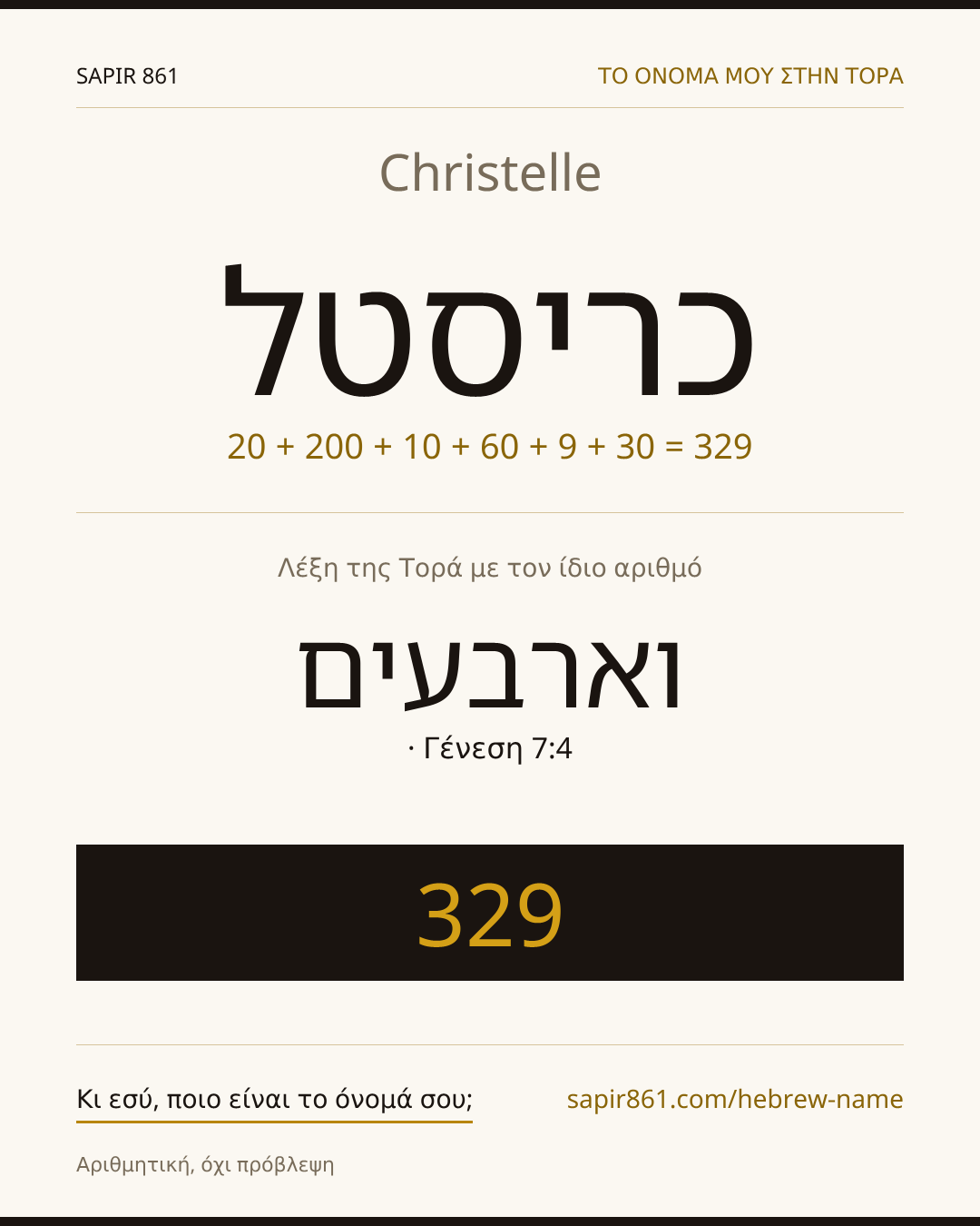 Christelle — כריסטל