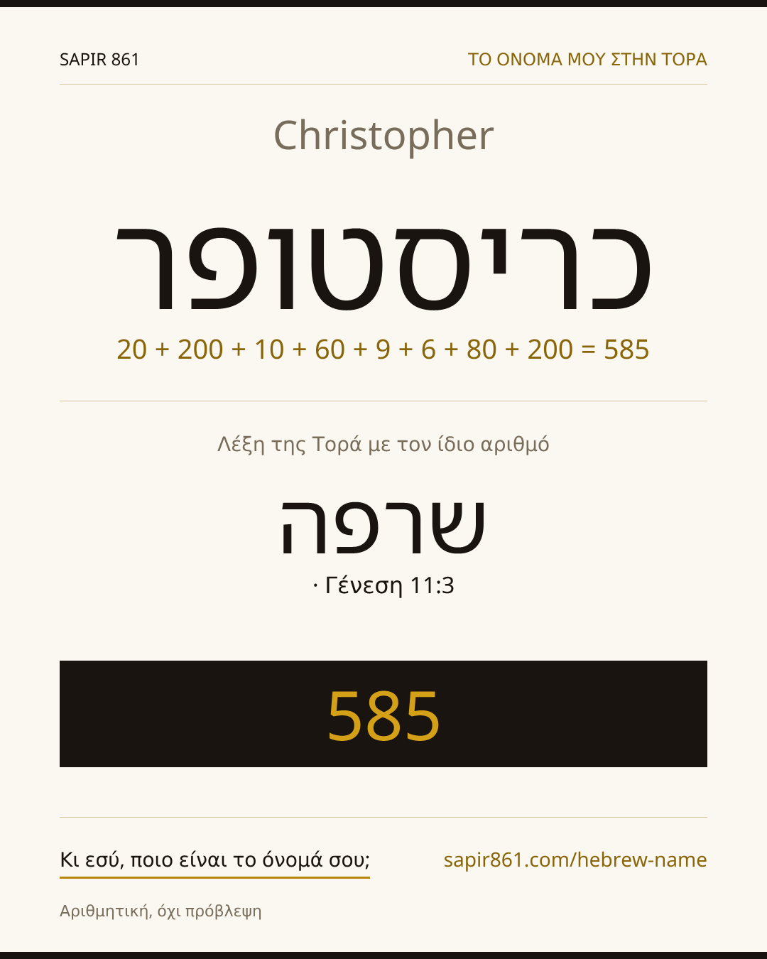 Christopher — כריסטופר