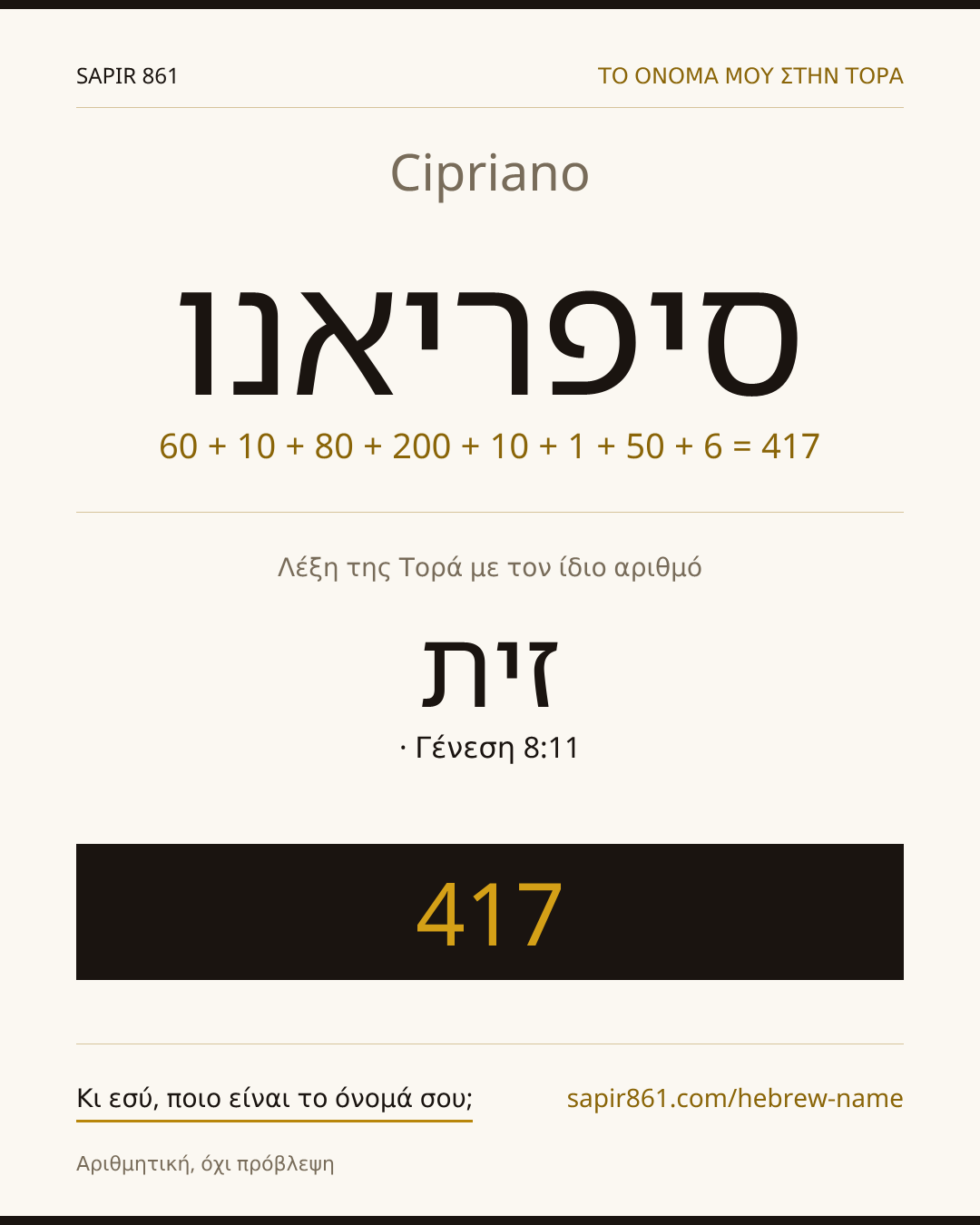 Cipriano — סיפריאנו