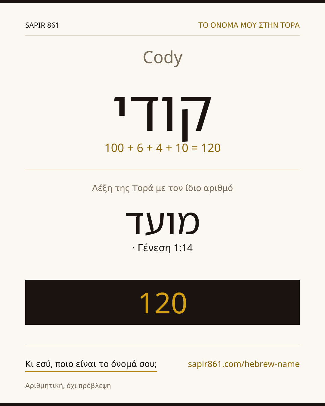 Cody — קודי