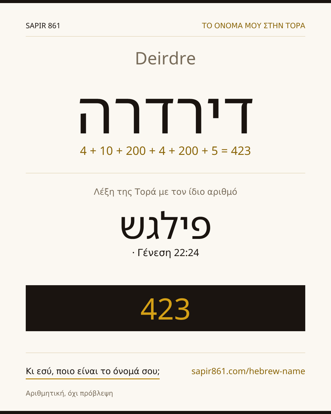 Deirdre — דירדרה