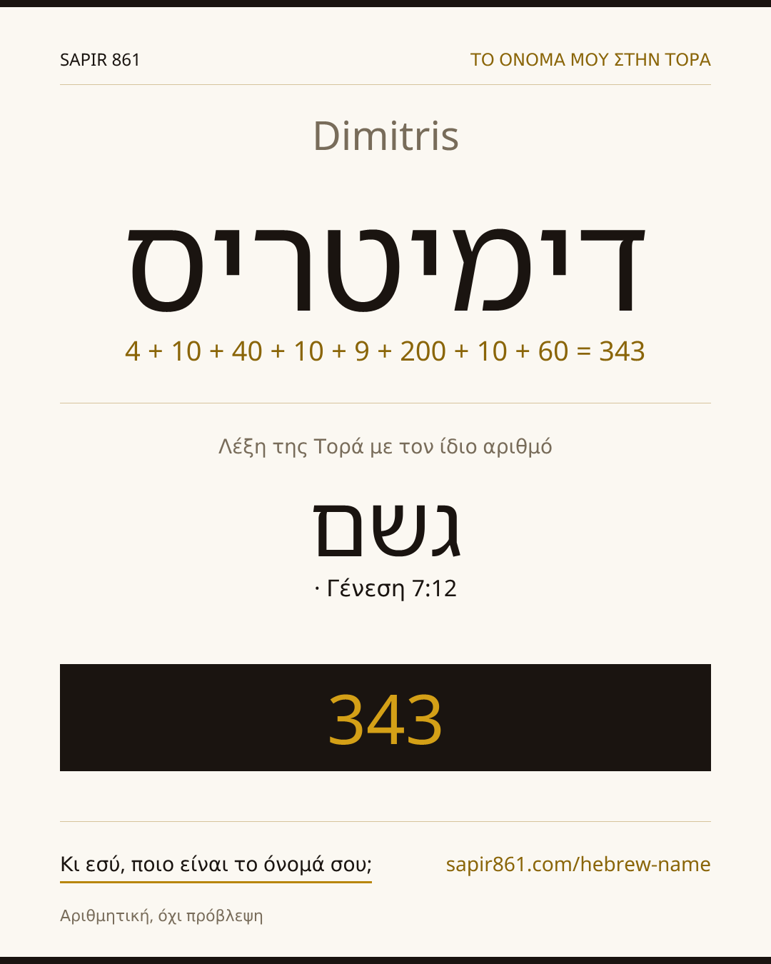Dimitris — דימיטריס