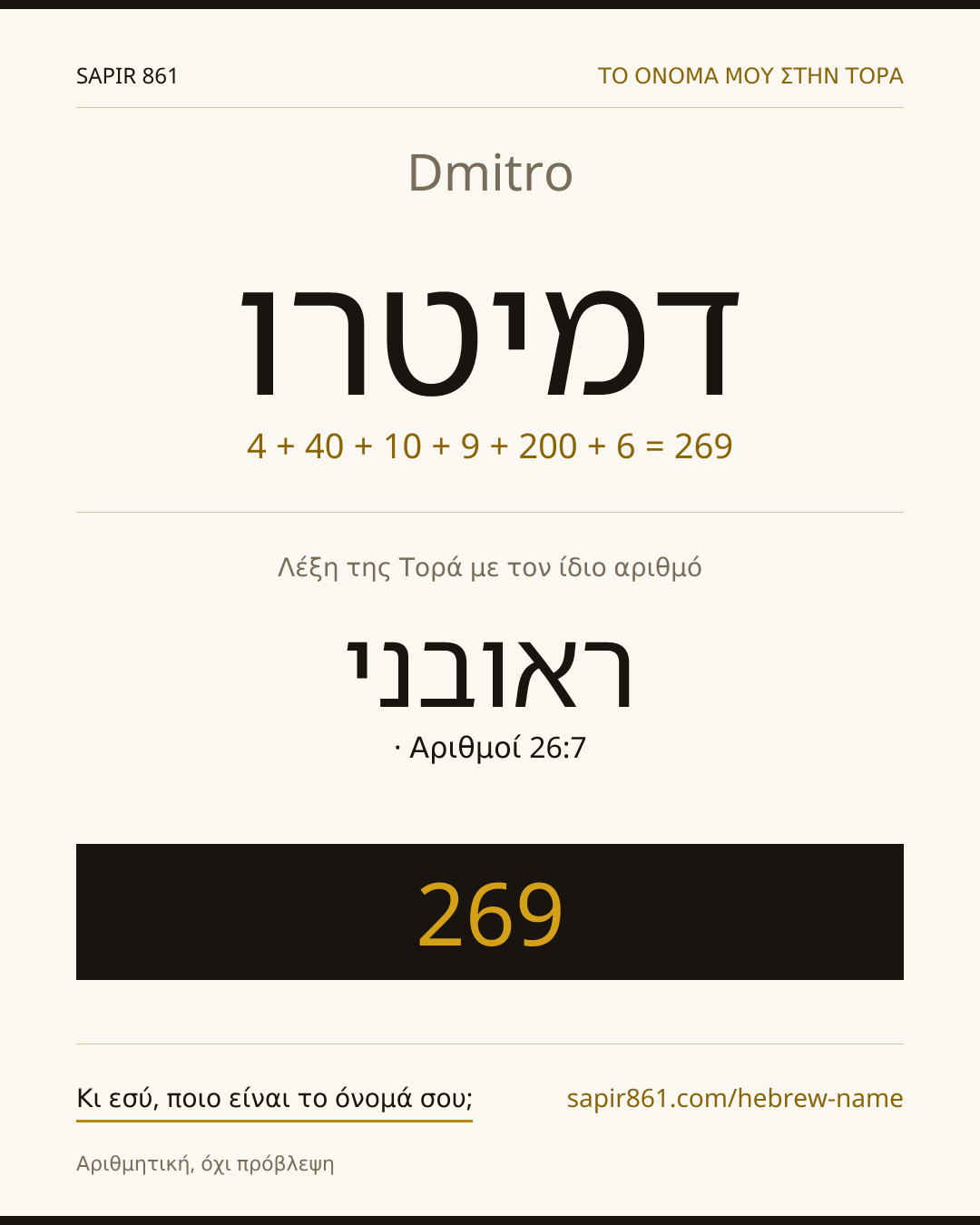 Dmitro — דמיטרו