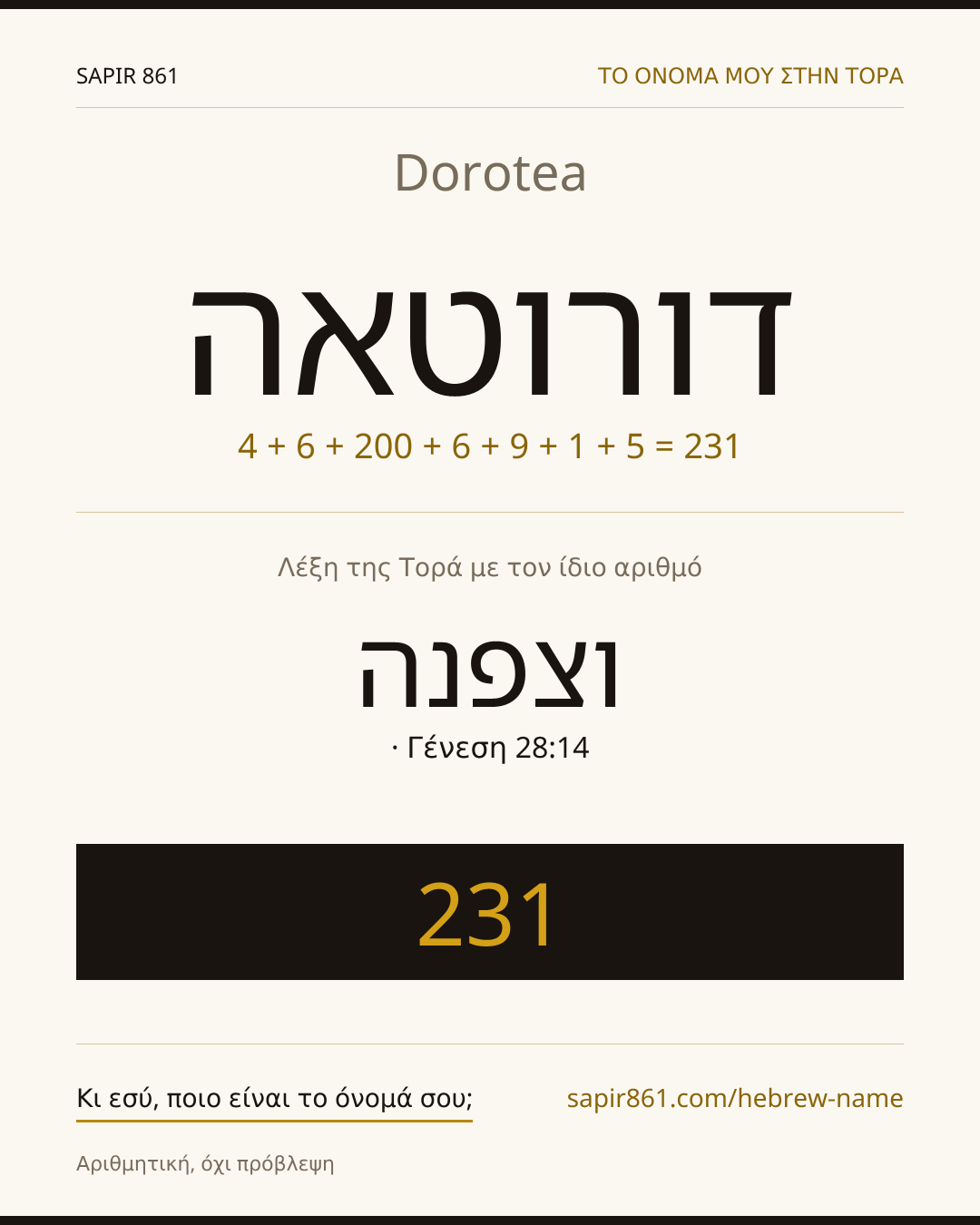 Dorotea — דורוטאה