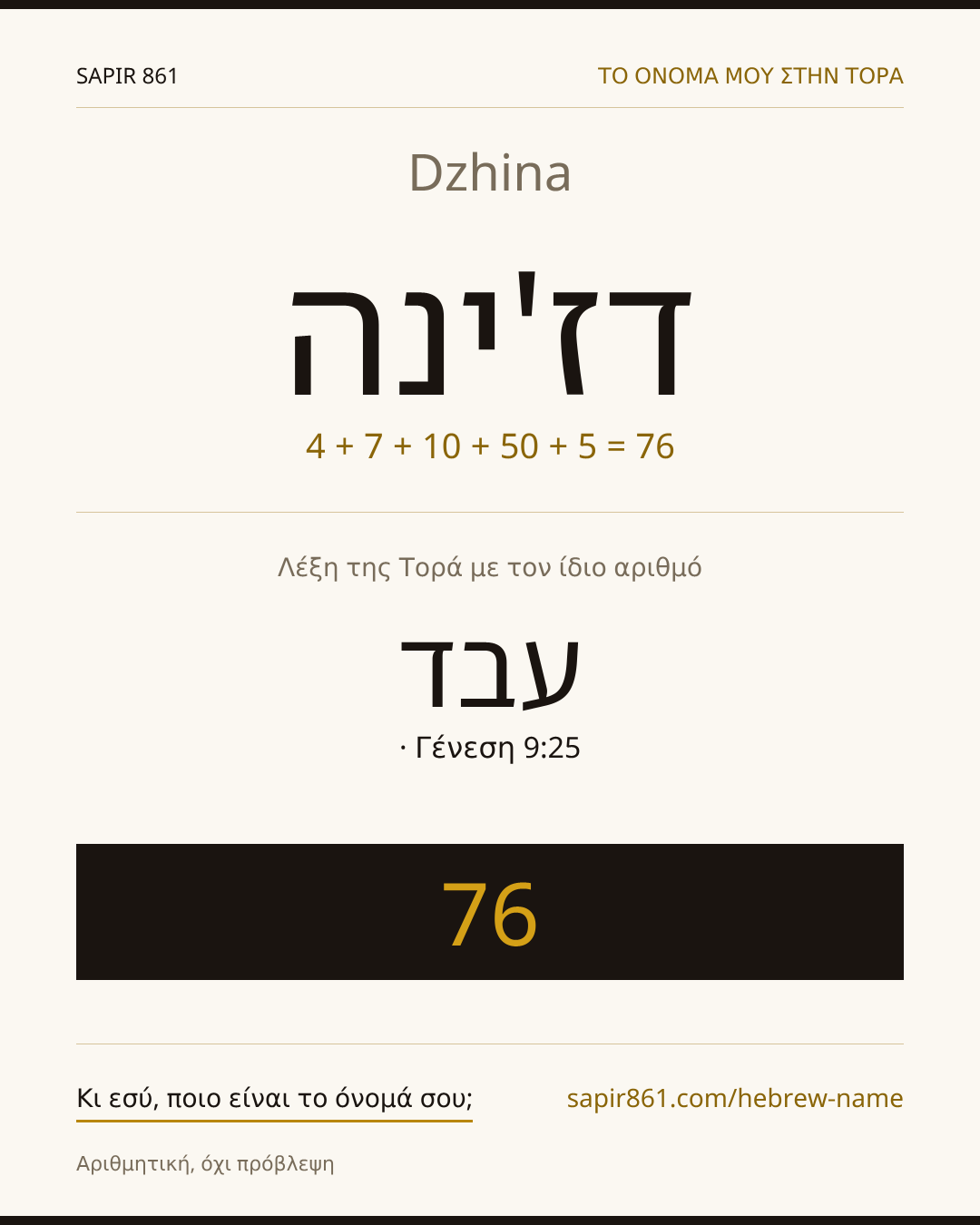 Dzhina — דז'ינה