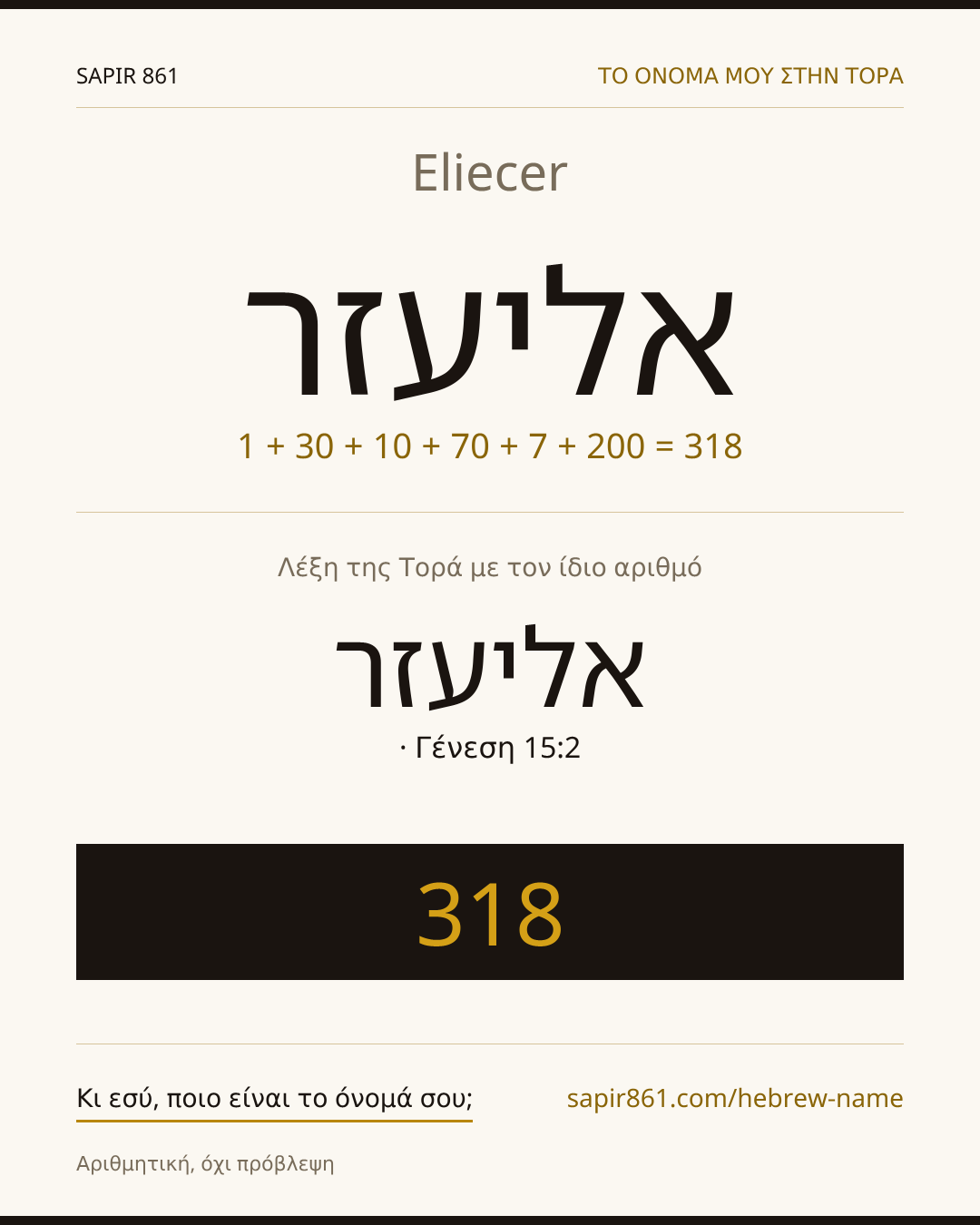 Eliecer — אליעזר