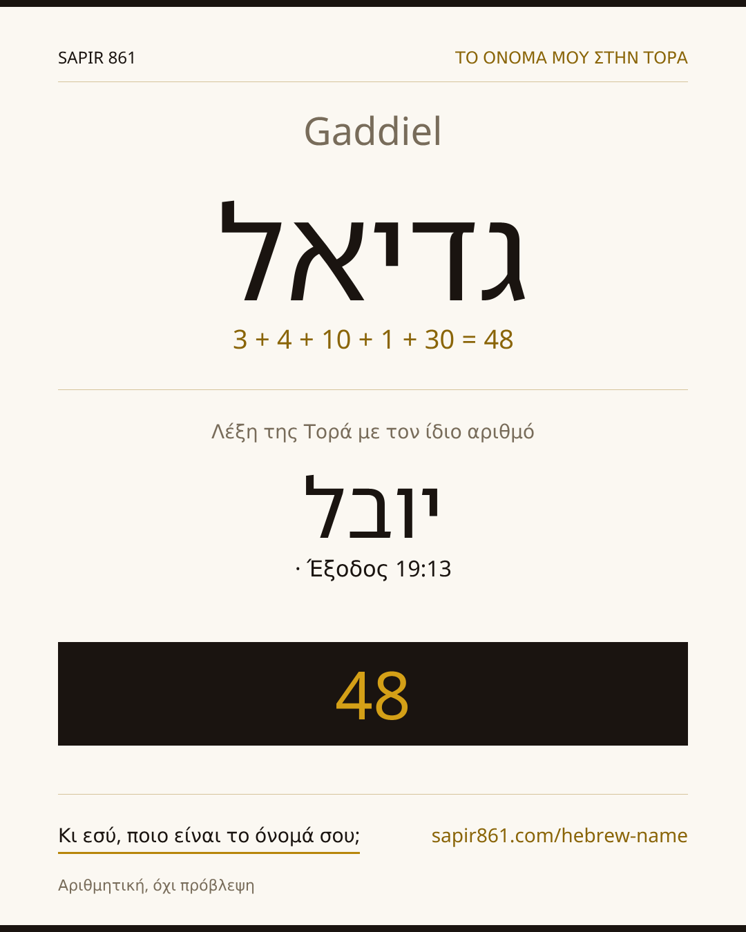 Gaddiel — גדיאל