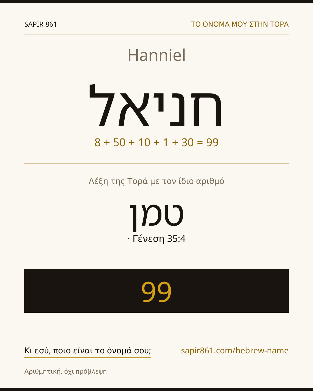 Hanniel — חניאל