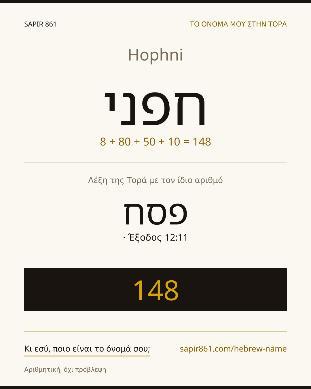 Hophni — חפני