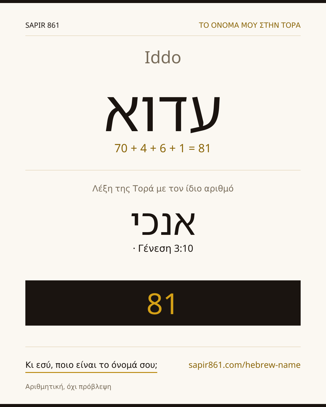 Iddo — עדוא