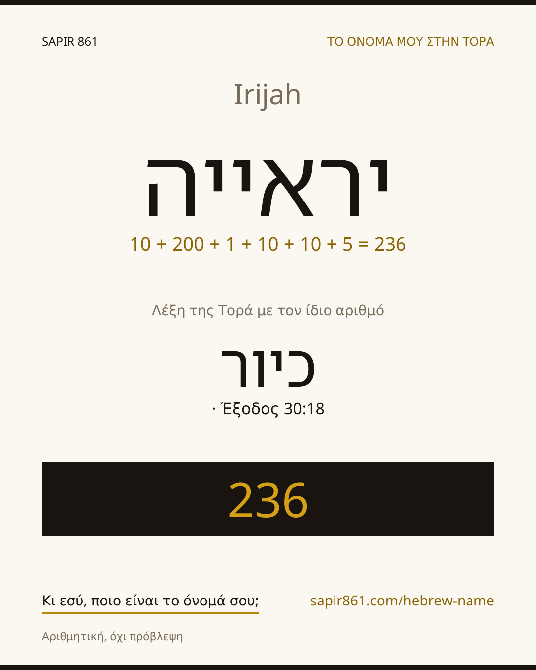 Irijah — יראייה
