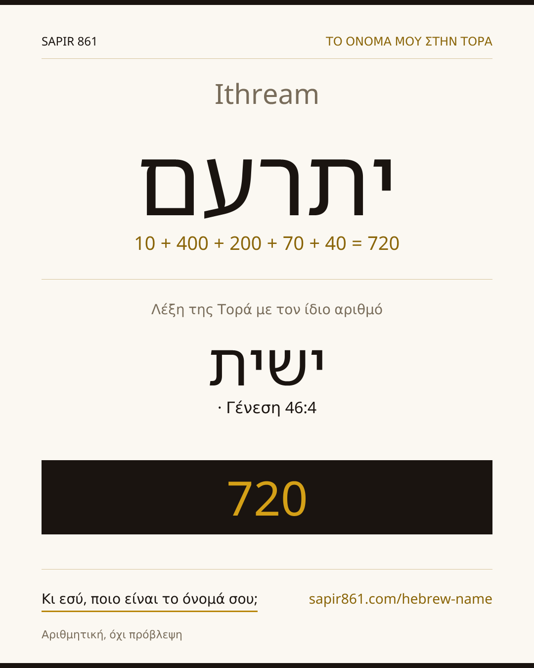Ithream — יתרעם