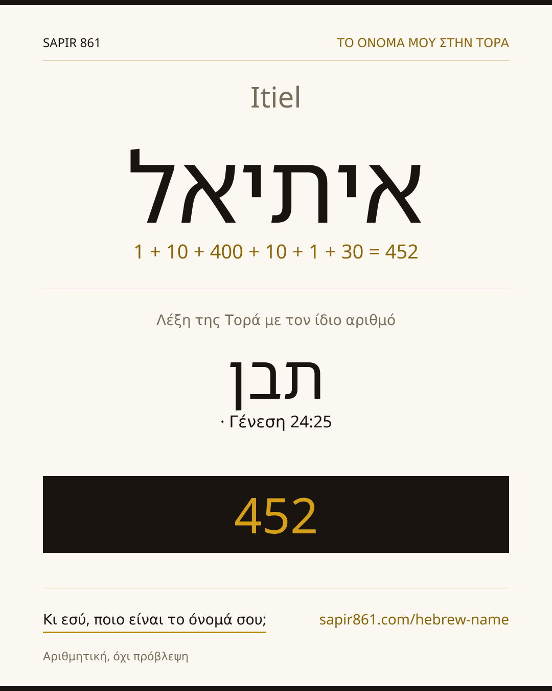 Itiel — איתיאל