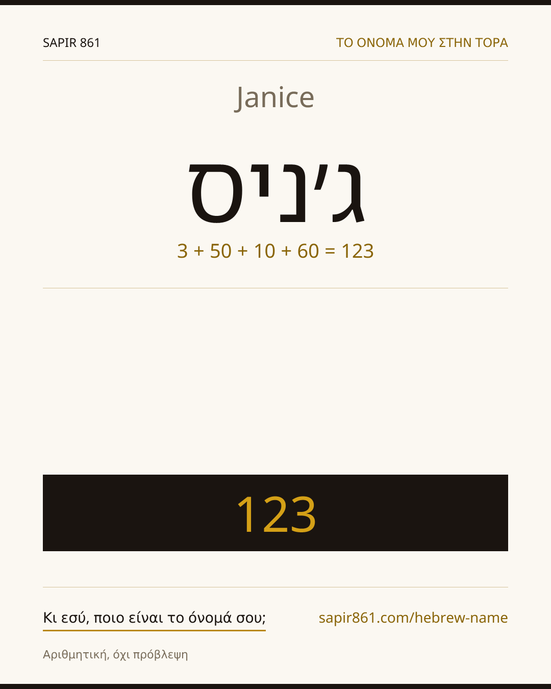 Janice — ג׳ניס