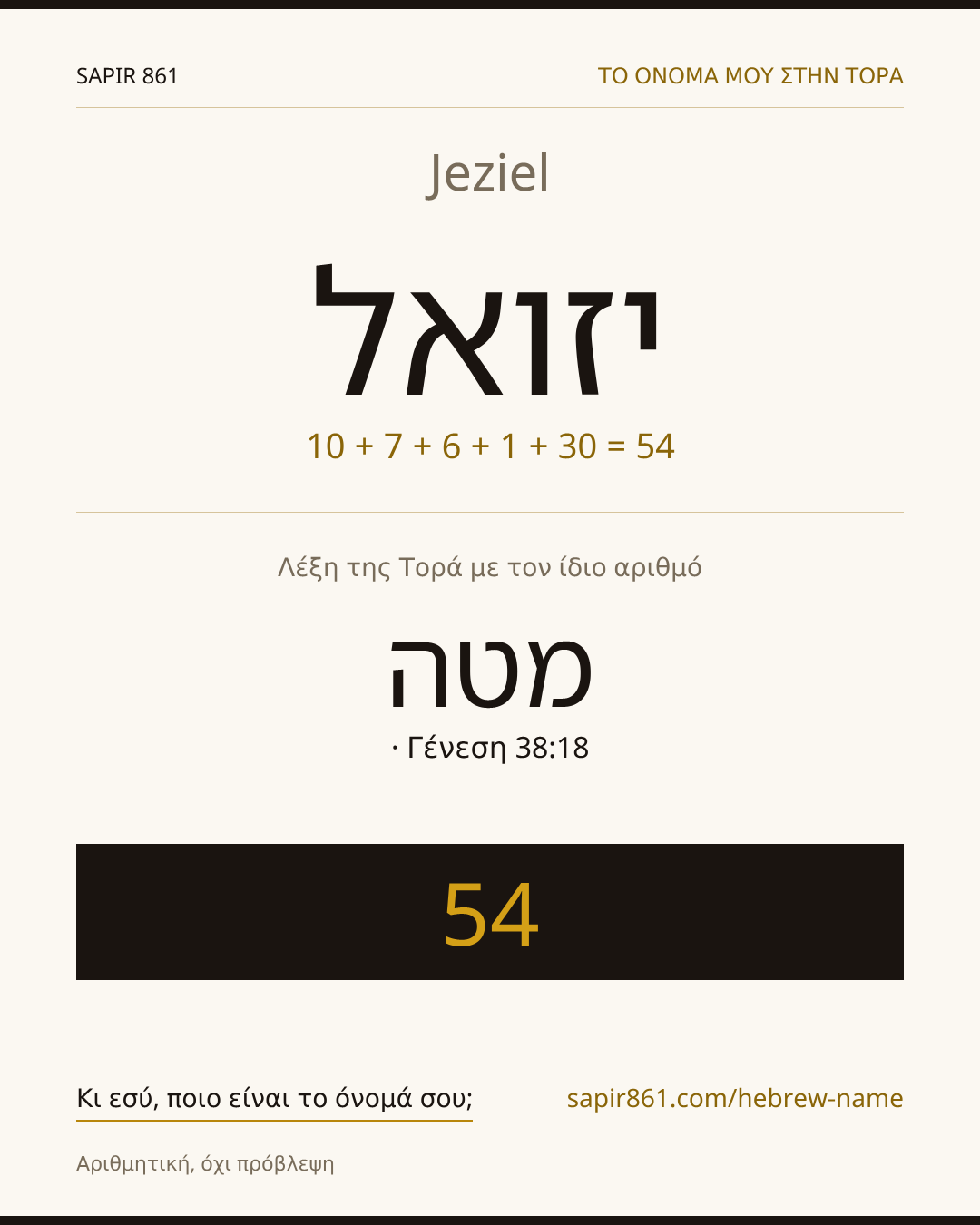 Jeziel — יזואל