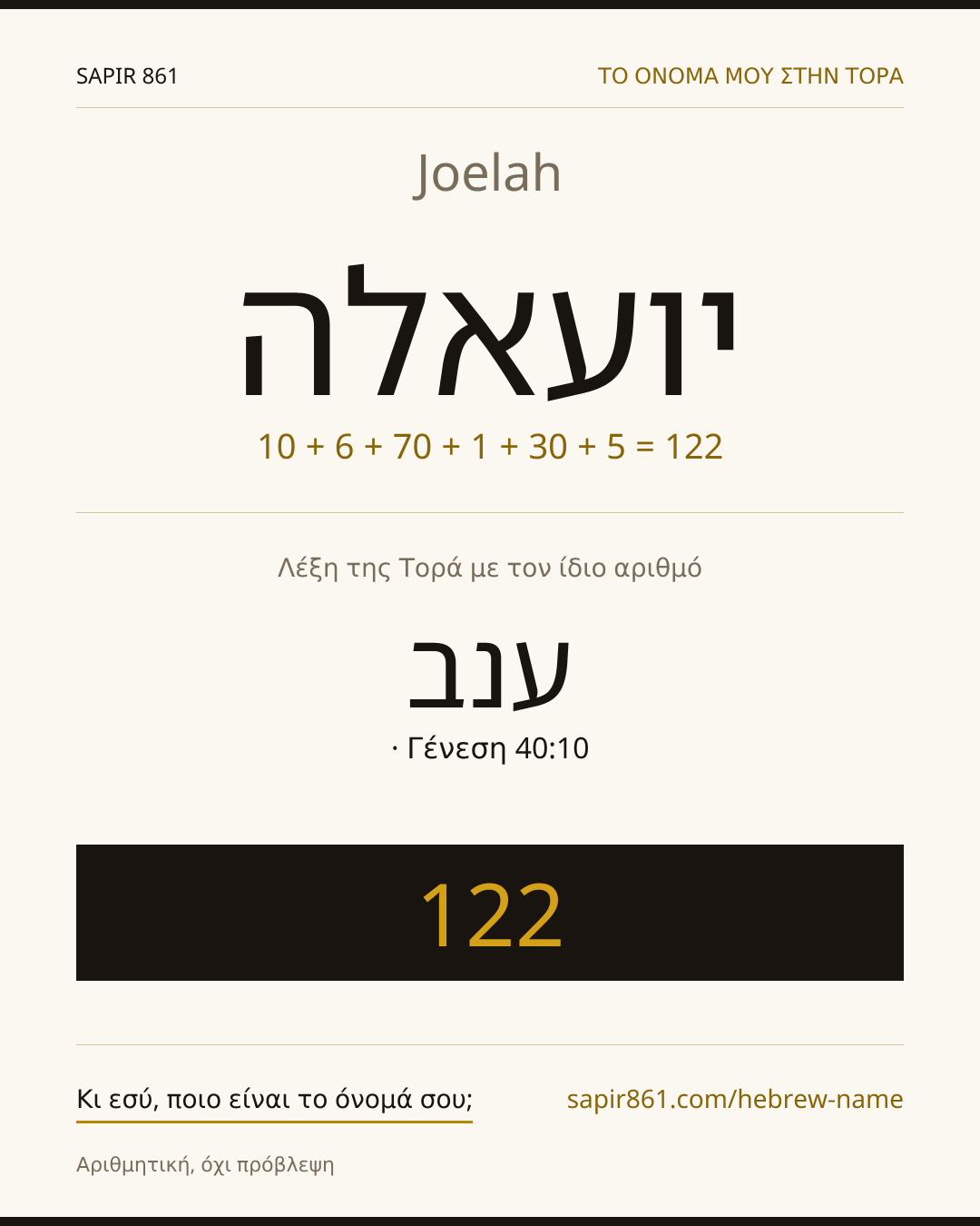 Joelah — יועאלה