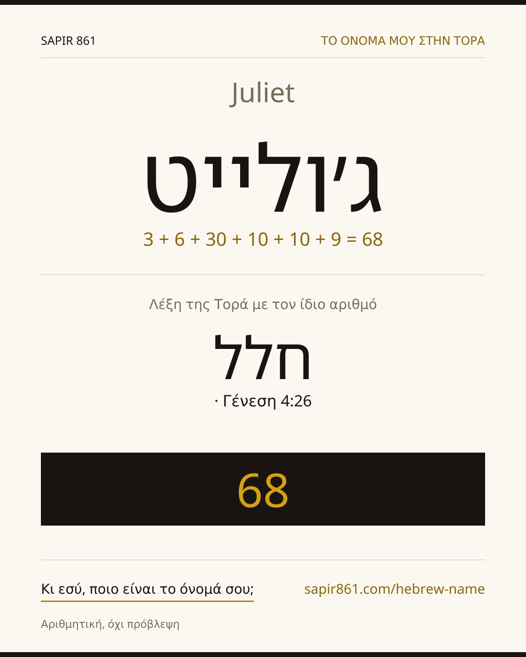 Juliet — ג׳ולייט