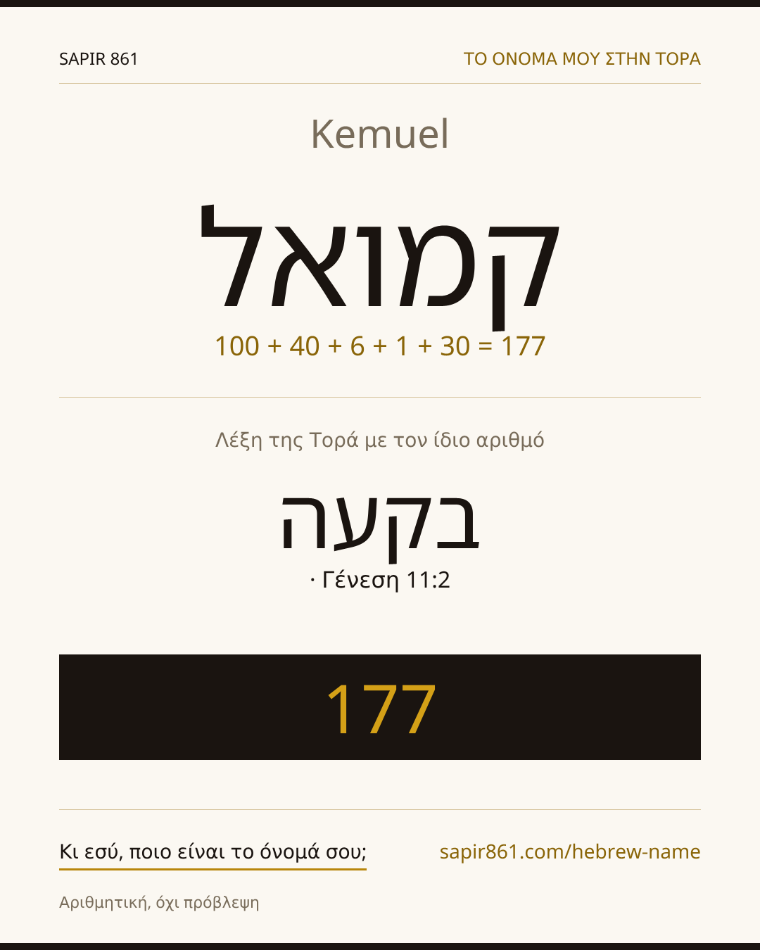 Kemuel — קמואל