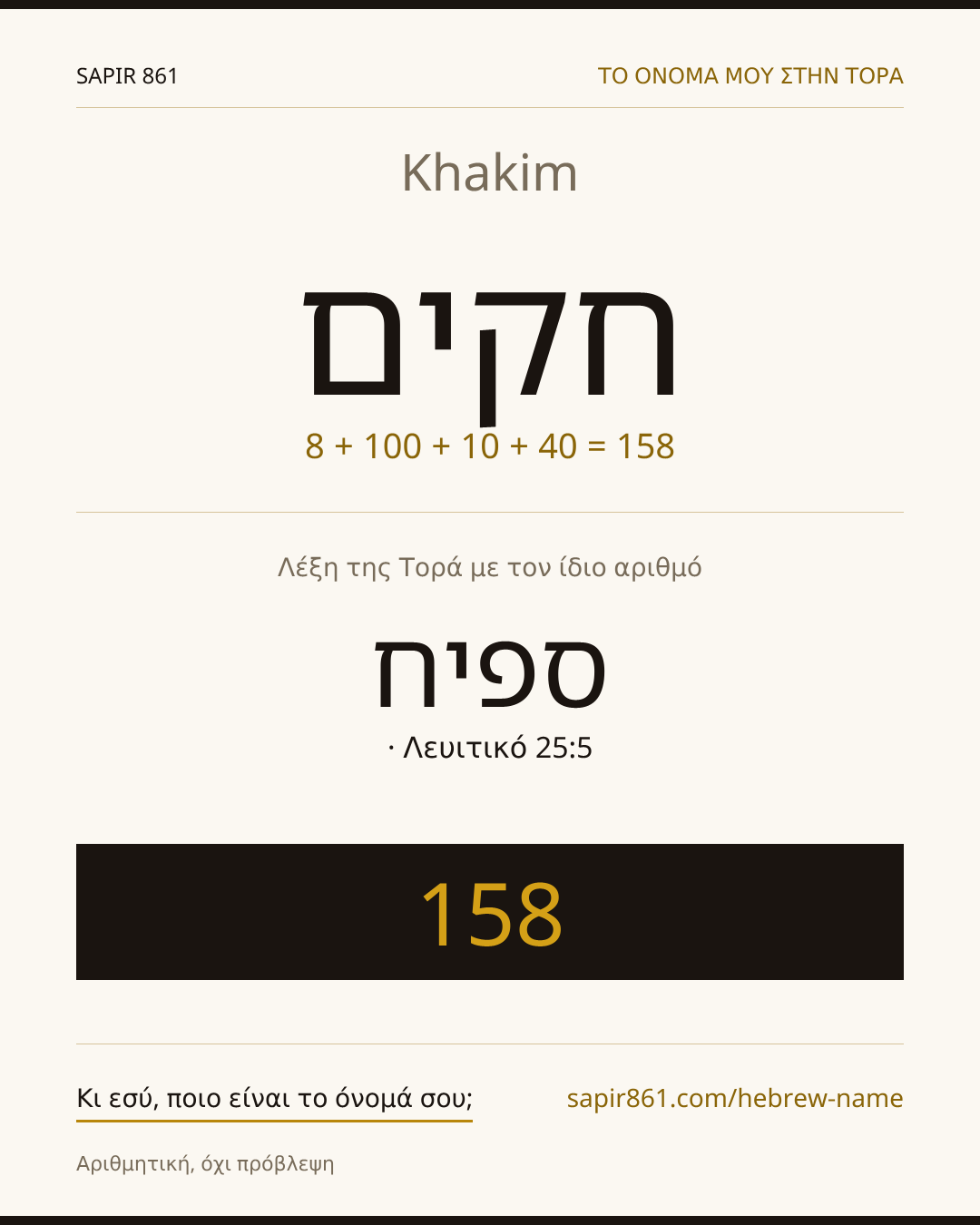 Khakim — חקים