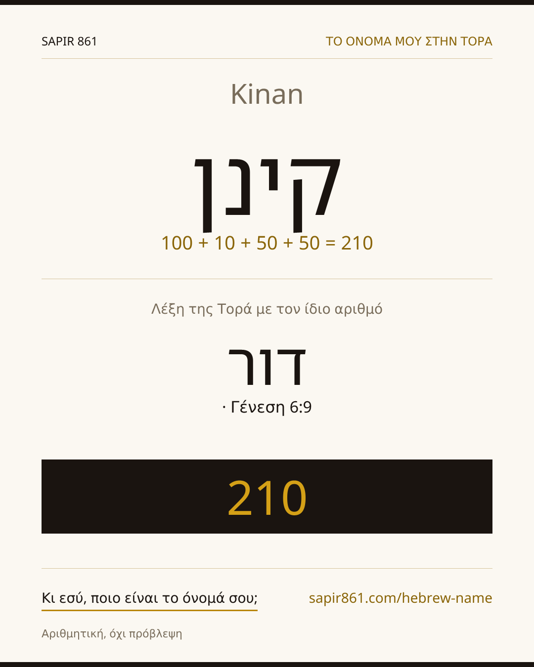 Kinan — קינן