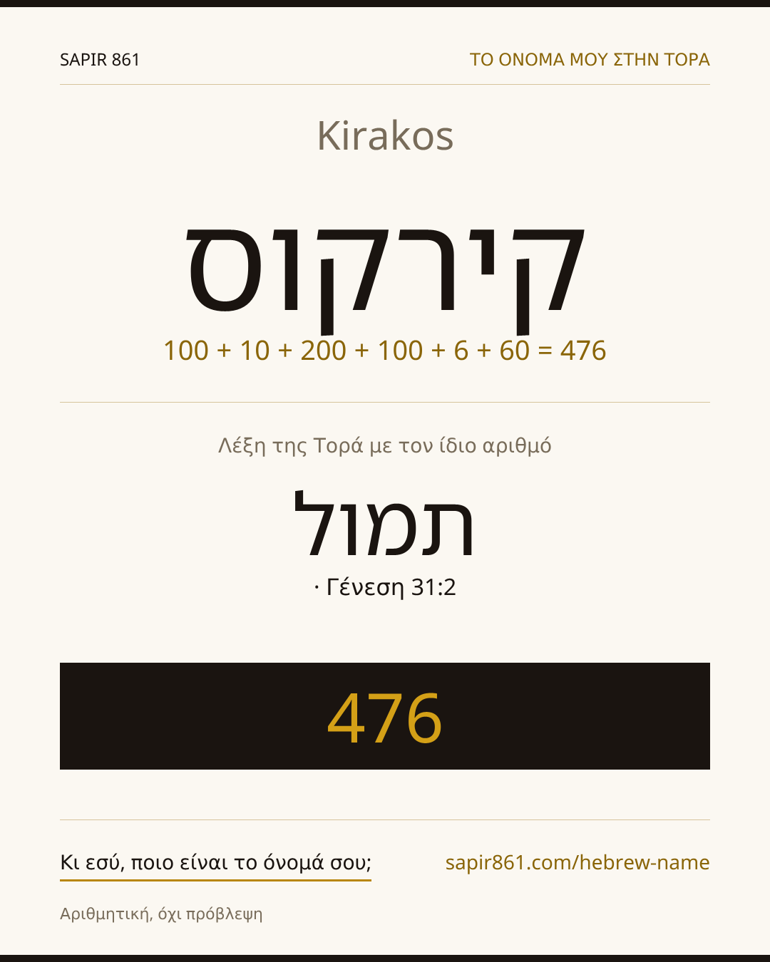 Kirakos — קירקוס