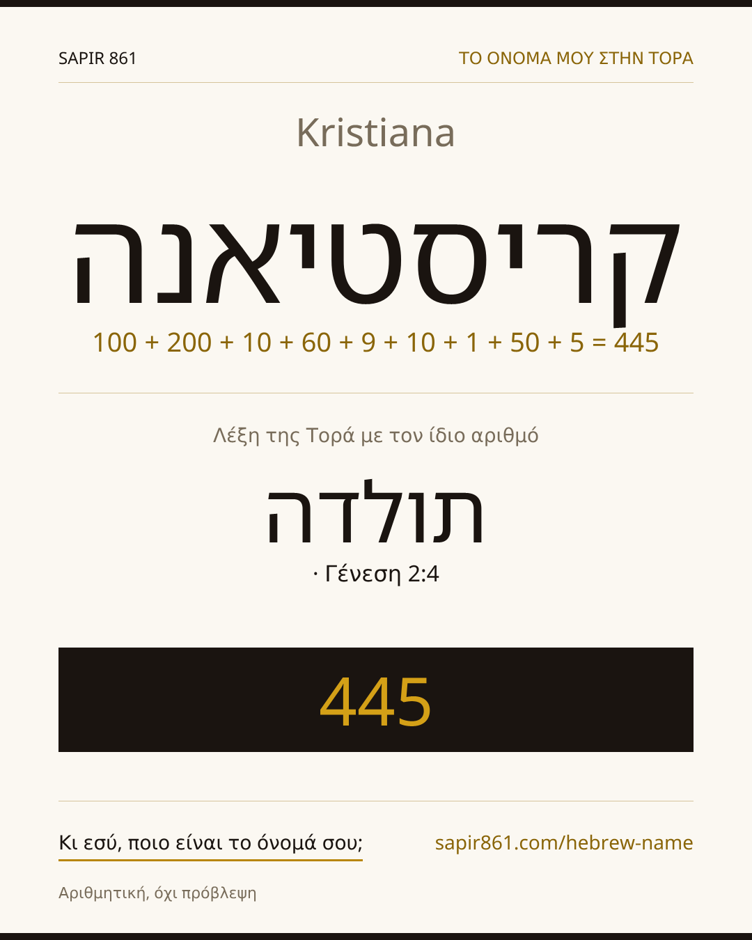 Kristiana — קריסטיאנה