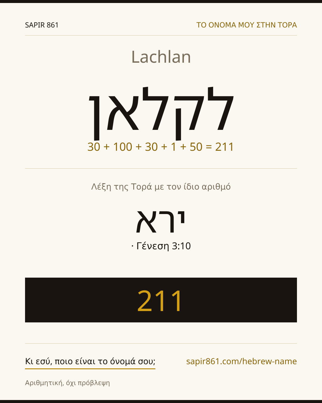 Lachlan — לקלאן