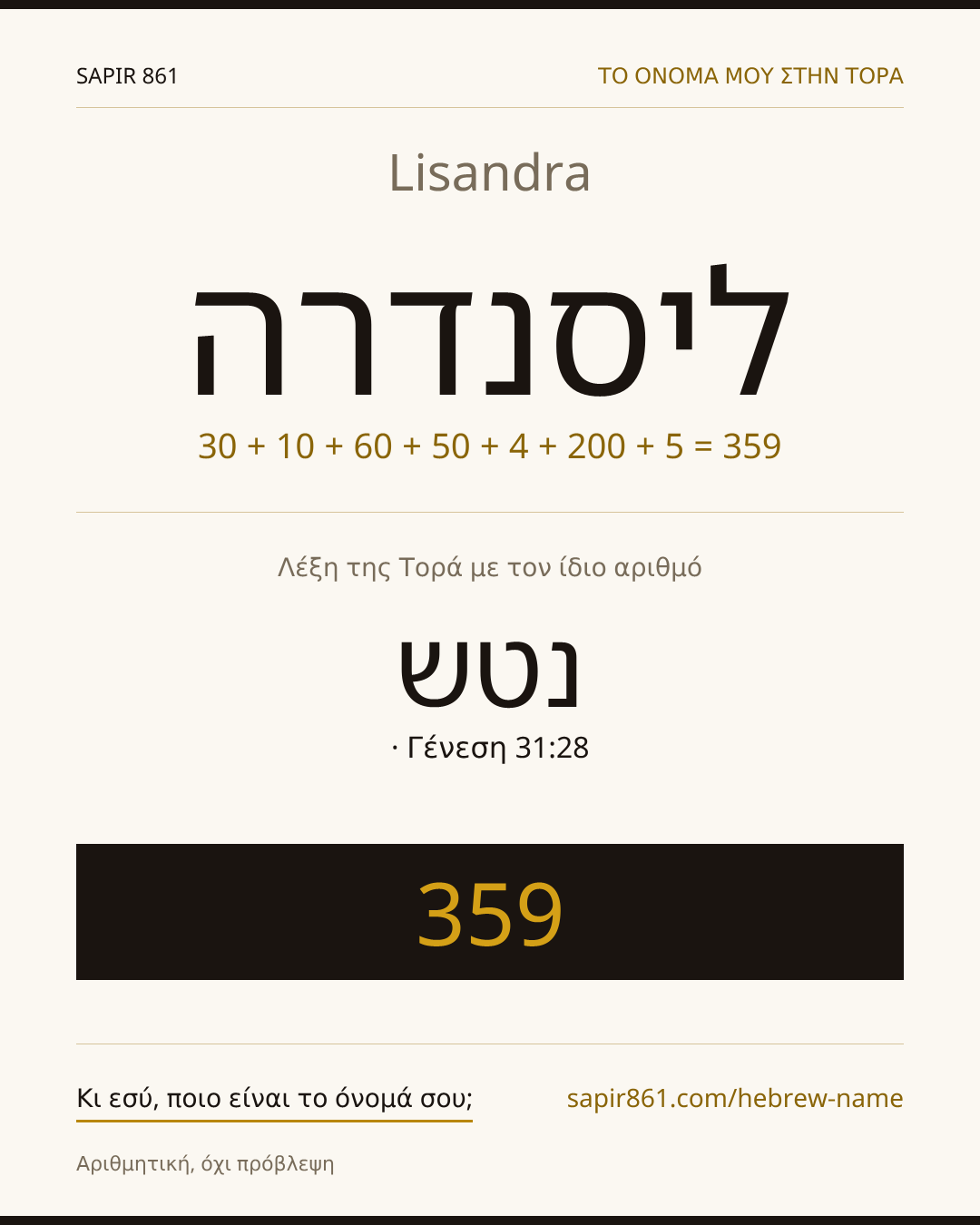 Lisandra — ליסנדרה