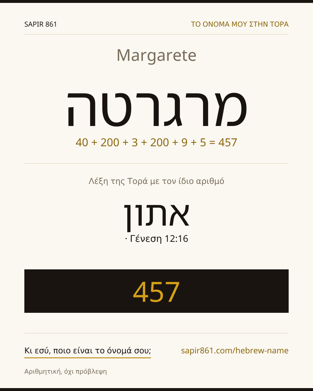 Margarete — מרגרטה