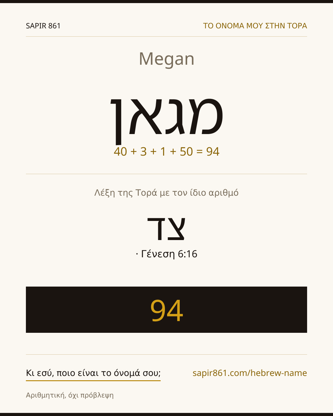 Megan — מגאן