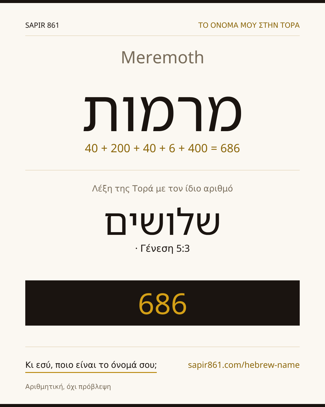 Meremoth — מרמות