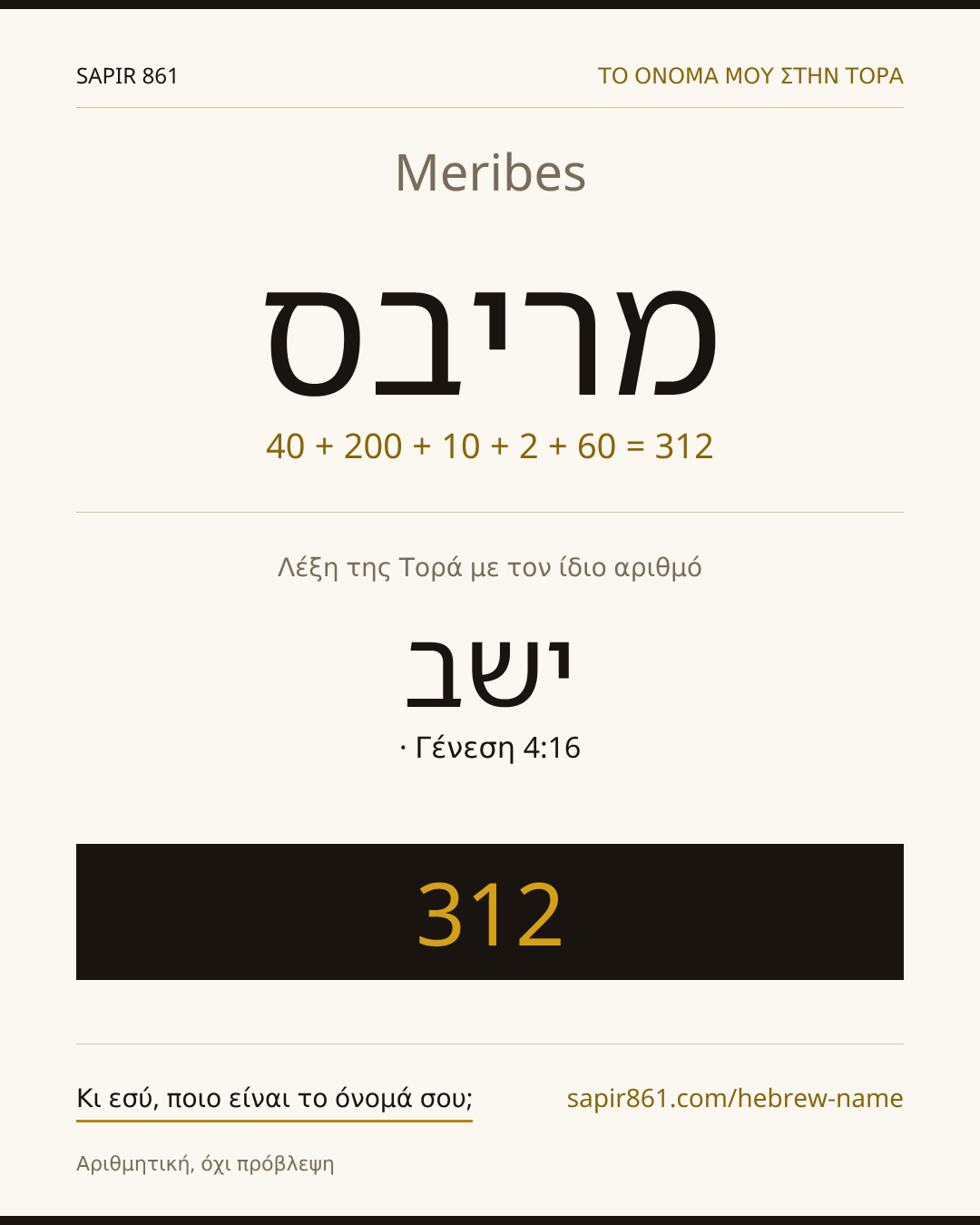 Meribes — מריבס
