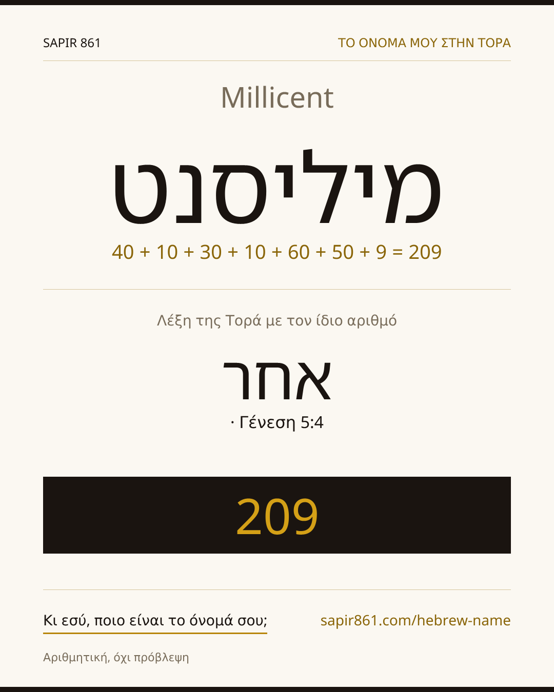 Millicent — מיליסנט