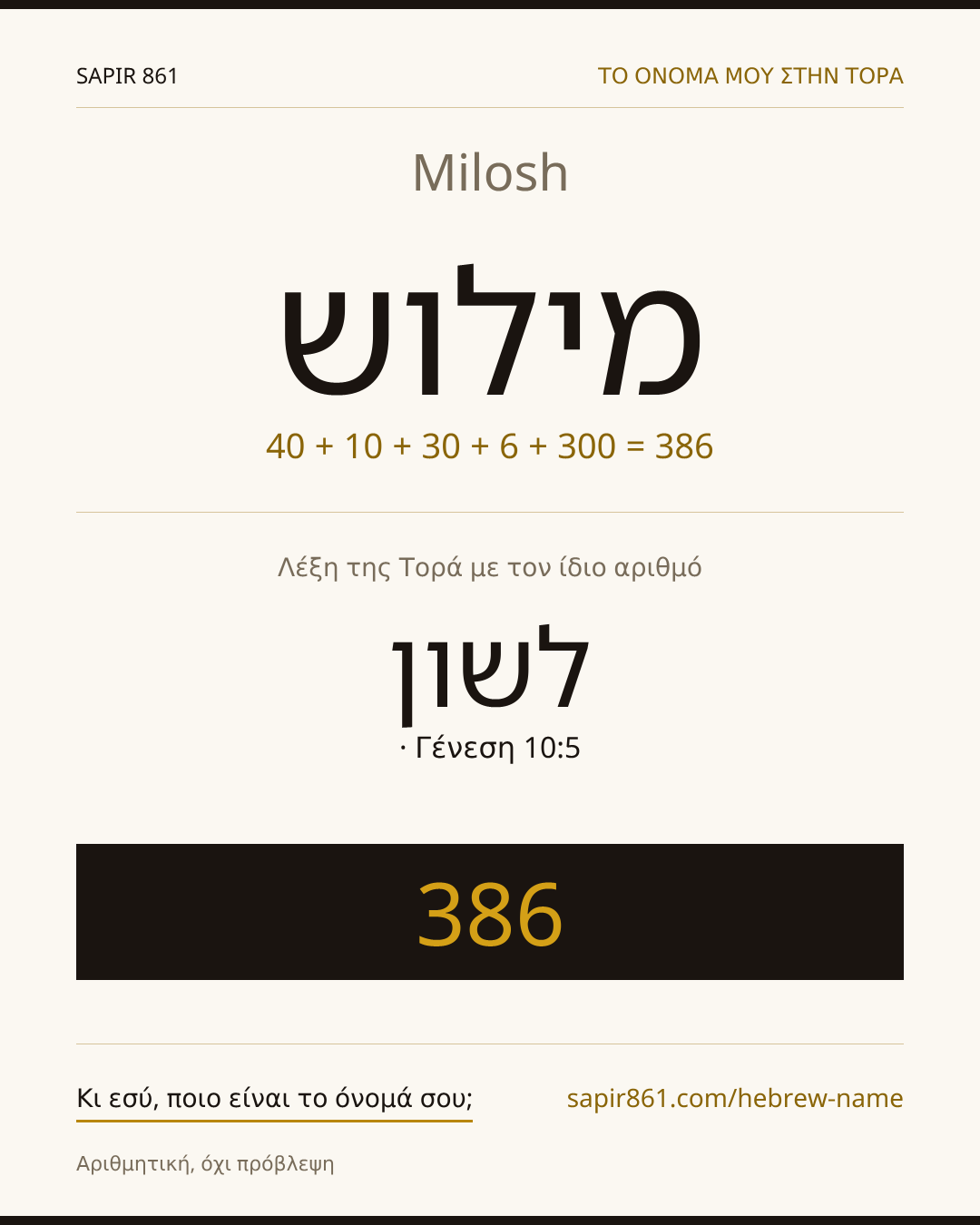 Milosh — מילוש