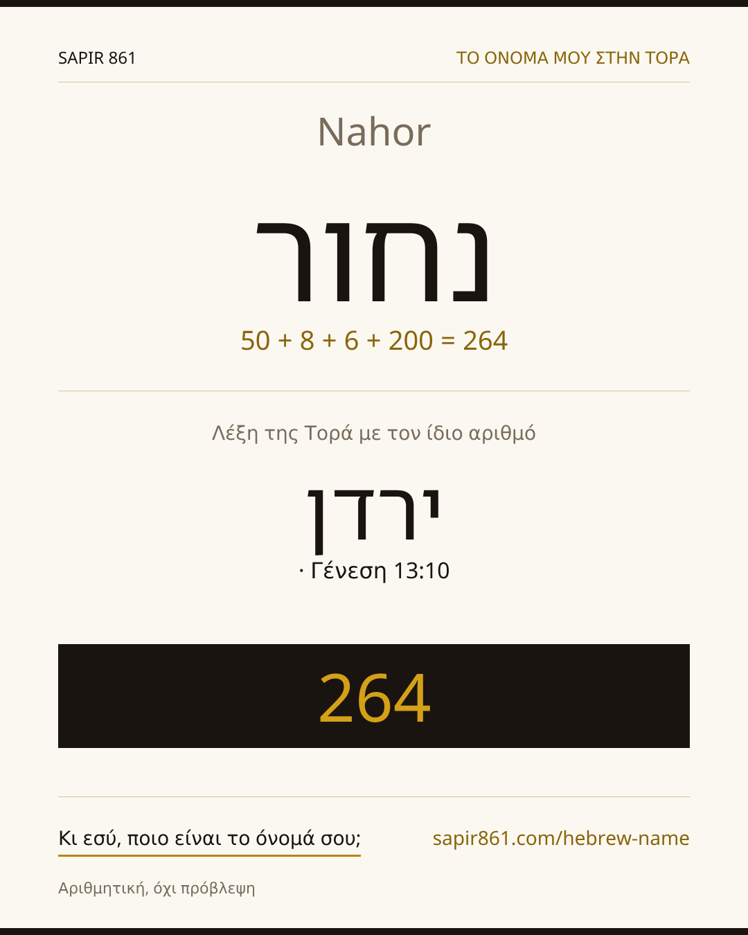 Nahor — נחור