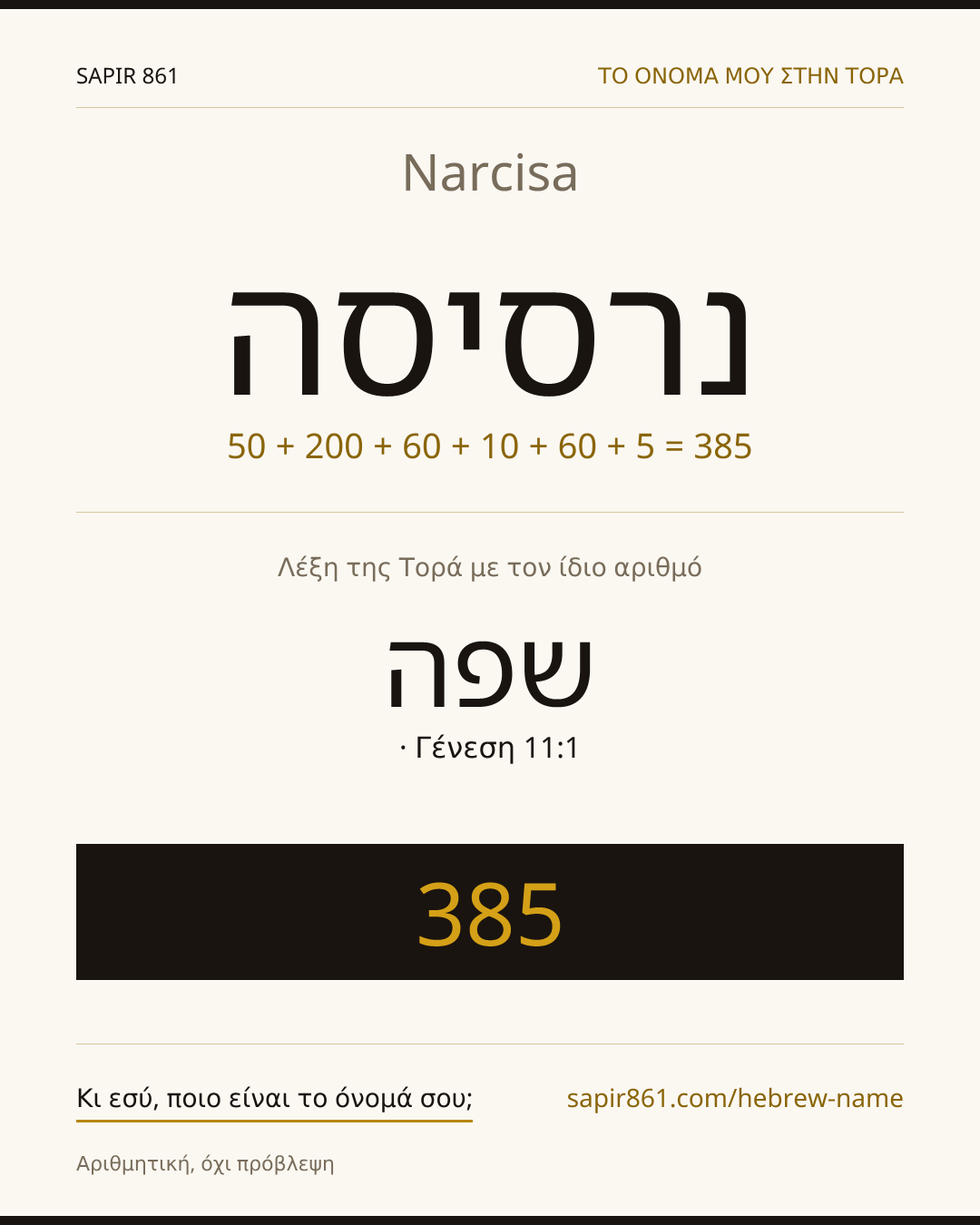 Narcisa — נרסיסה