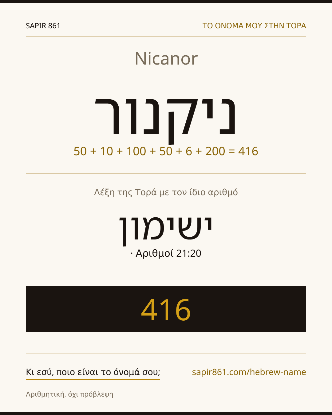 Nicanor — ניקנור