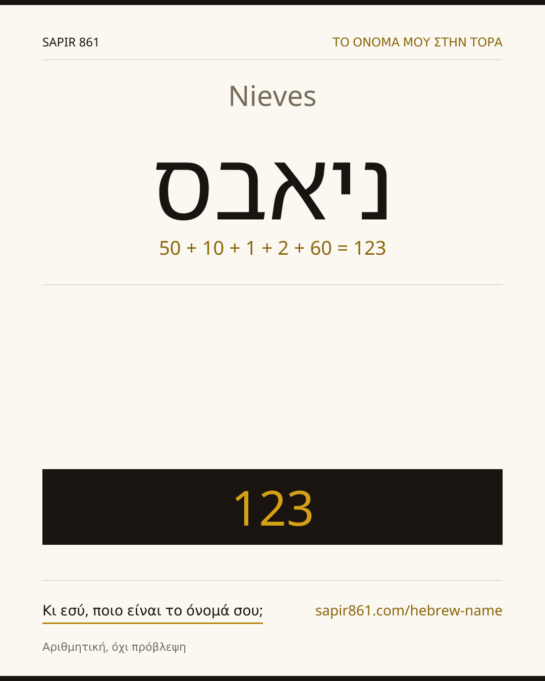 Nieves — ניאבס