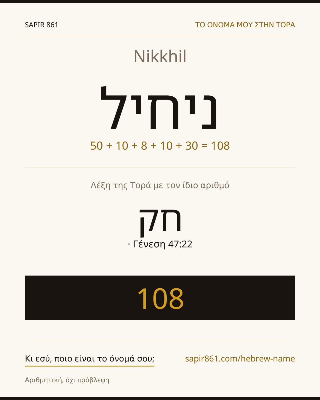 Nikkhil — ניחיל