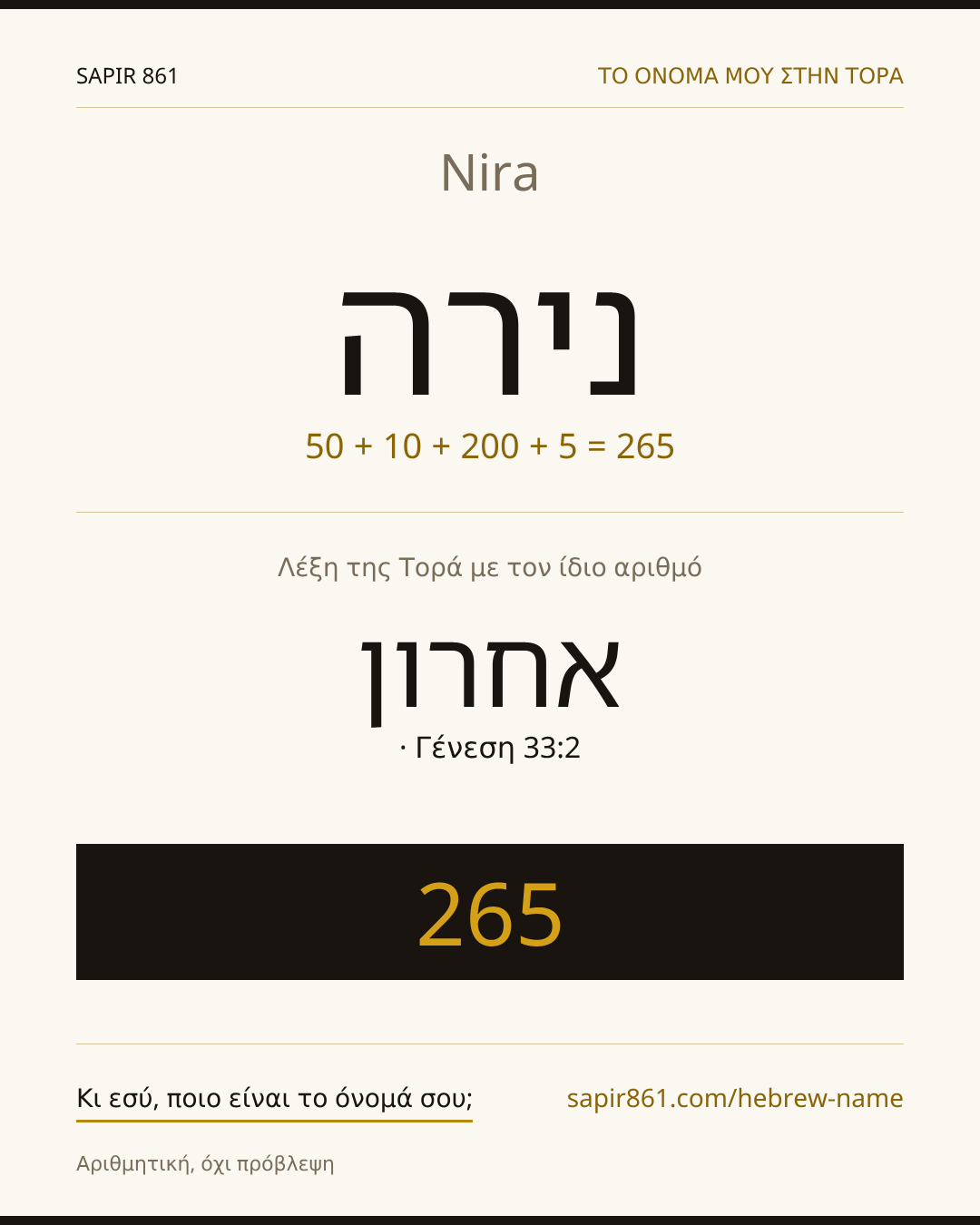 Nira — נירה