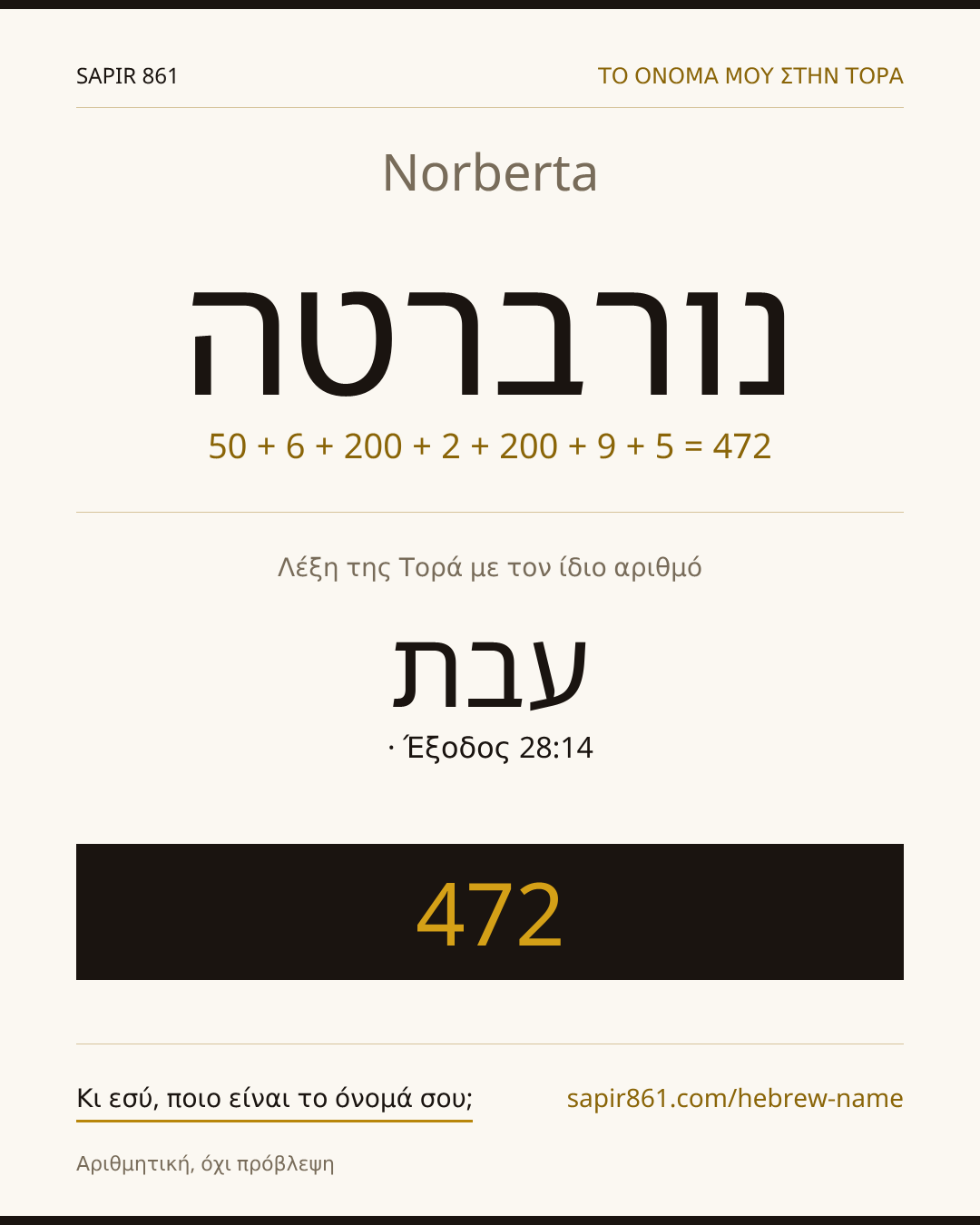 Norberta — נורברטה