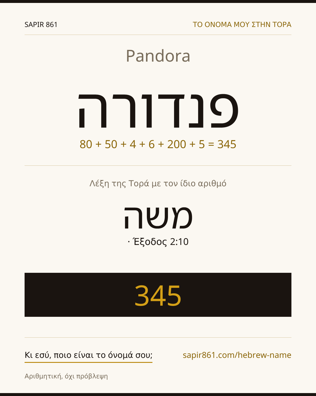 Pandora — פנדורה