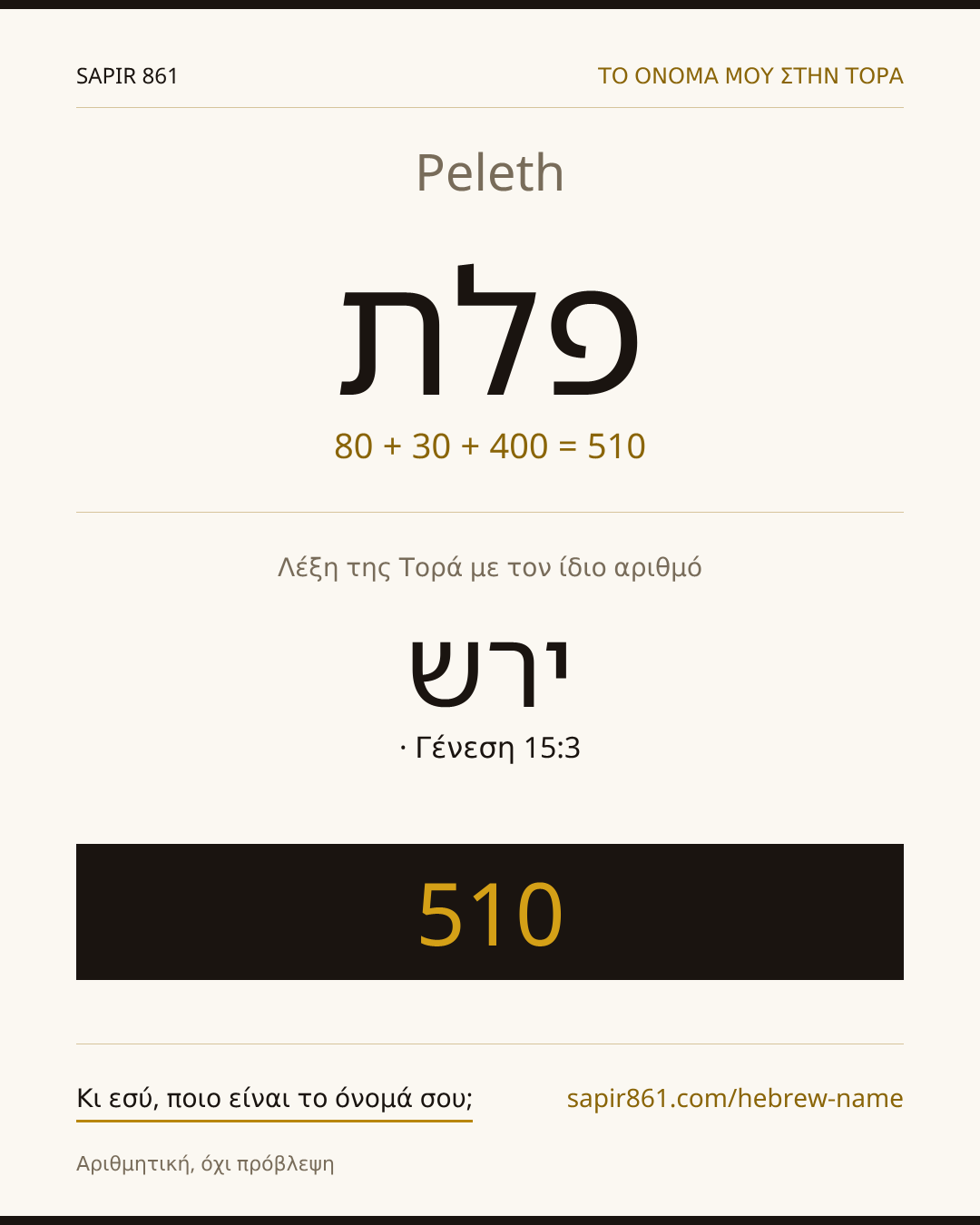 Peleth — פלת