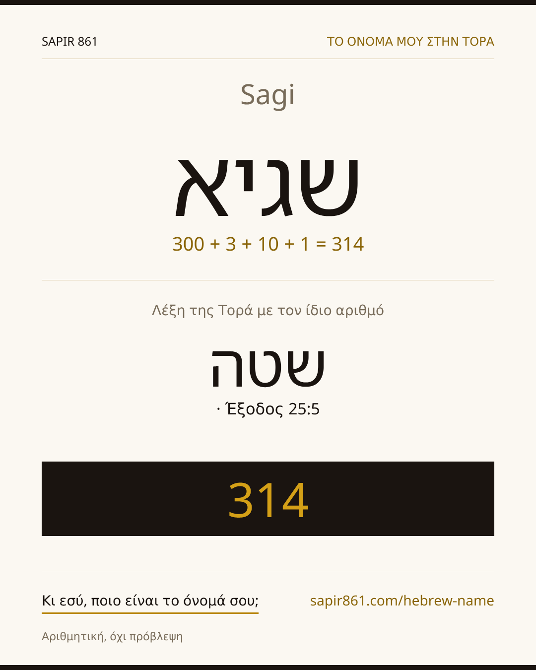 Sagi — שגיא