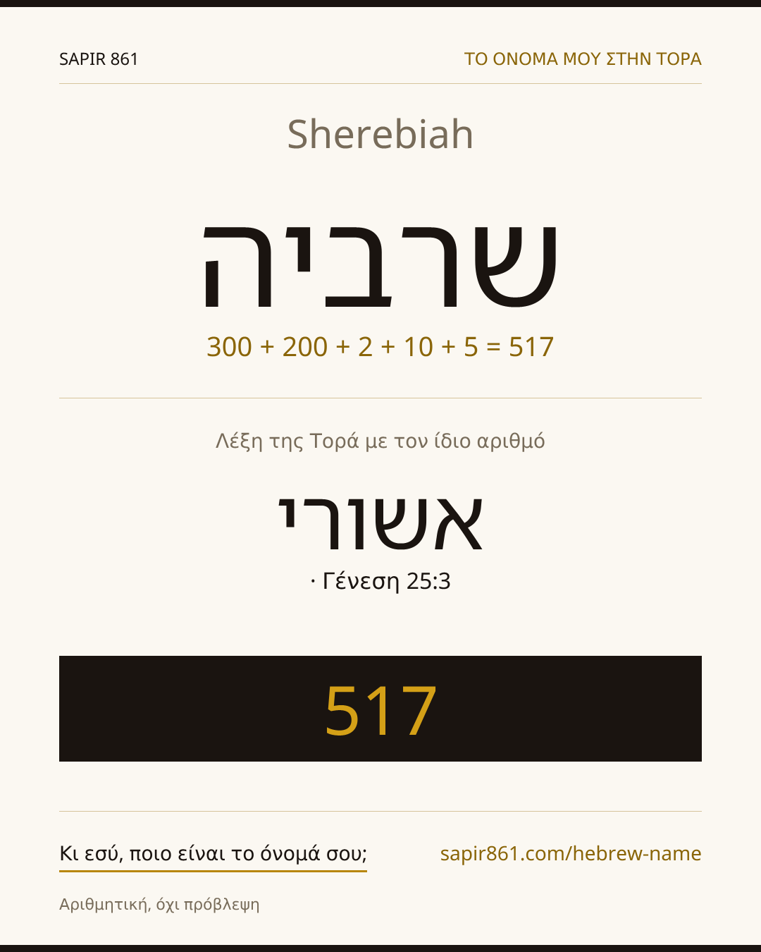 Sherebiah — שרביה