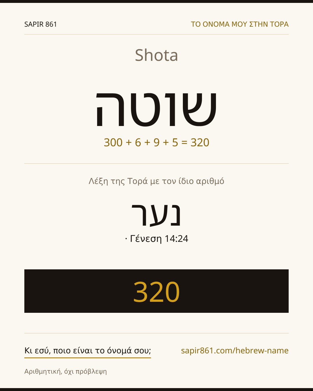 Shota — שוטה