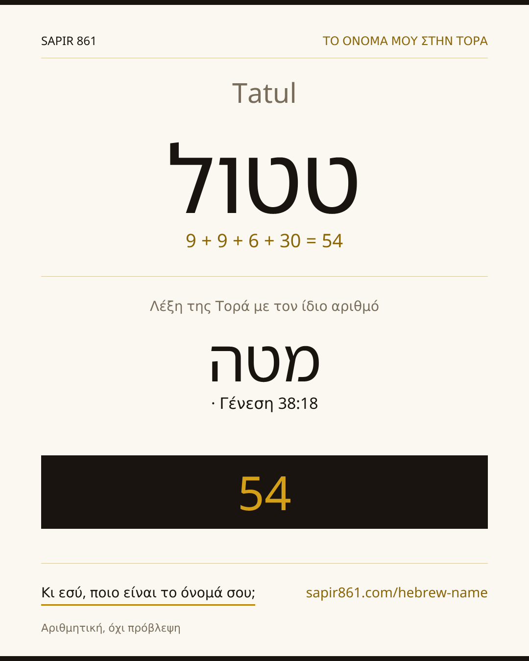 Tatul — טטול