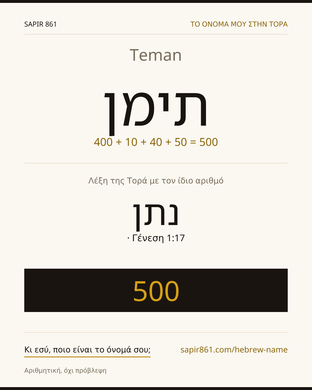 Teman — תימן